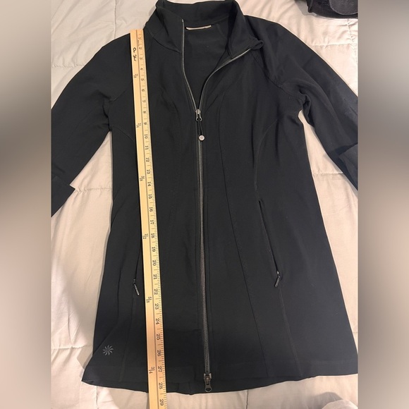 Athleta Shanti Running Jacket // Black Athletic Sz M/L - Picture 10 of 12